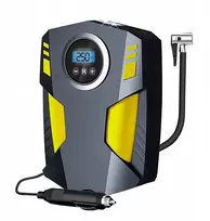 Automobilinis kompresorius pompa 12v dviračiui Led Lcd 120w 30l/min