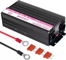 Cncejia Galios keitiklis 12v į 230v 2000w inverteris su gryna sinusine banga įtampos keitiklis galios inverteris Dc Ac galios keitiklis nešiojamiesiems kompiuteriams kompiuterių monitoriams Lcd televizoriams