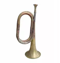 Muzikos instrumentas iš vientiso vario ir žalvario, pučiamas trimitas