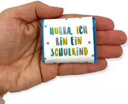 Bigbuy Home Hurra, ich bin ein Schulkind šokoladinis tvarstis dekoracija į mokyklą turkio / žalios spalvos