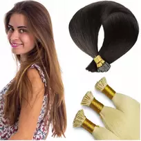 Hot Huez Premium plaukai mikroziedeliams sruogomis 0,8 g žiedeliai 40 cm tamsiai šviesūs 8