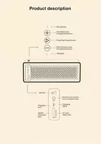 Kompiuterio kolonėlės Muse Luxe V2 2025 įsilaužiamas bluetooth garsiakalbis Esp32 11w Home Assistant Esphome Squeezelite Lyrion Media Server