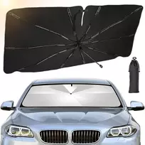 Bitoyo apsauga nuo saulės automobilio priekinis stiklas 135 x 73 cm, apsauga nuo saulės automobilio priekinis stiklas vidaus, apsauga nuo uv spindulių priekinio stiklo skydelis nuo saulės, sulankstomas priekinio stiklo dangtis, skėtis daugumai automobilių