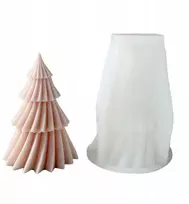 Yankee Candle Silikoninė forma žvakėms, vaškui, Eglutė Garbanota M