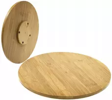 Bambukinė sukamoji lėkštė picai ir užkandžiams, 35 cm