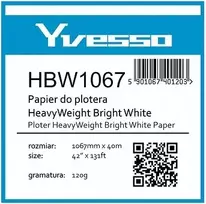Yvesso Brightwhite 120g 1067mm pločio popierius rulone