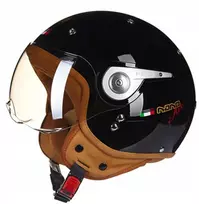 Atviras motociklinis šalmas retro Vintage, dydis: M