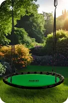 Neo-Sport Sodo sūpynės didelis tvirtas gandralizdis pakabinamas krėslas 120 cm xxl