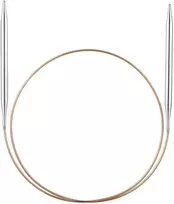 Addi Apskritas žalvarinis mezgimo virbalas, 80 cm ilgio, 2,5 mm storio, įvairių dydžių