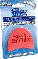 Dantų šepetėlis Instant Smile The Disk dantų protezų pamušalas, permodeliuojamas idealiam prigludimui