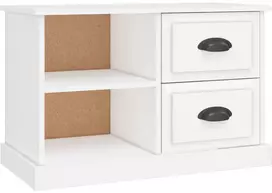 TV staliukas Televizoriaus spintelė, balta, 73x35,5x47,5cm, apdirbta mediena