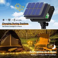 Btfarm saulės energija varomos lauko girliandos, 2 x 15 m 150 led saulės energija varomos lauko girliandos, atsparios oro sąlygoms, 8 režimai, ip65 atsparios vandeniui varinės vielos girliandos, skirtos sodui, terasai, medžiui, kiemo vakarėliui