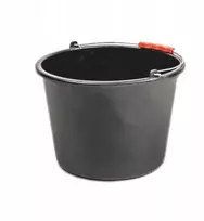 Statybinis plastikinis kibiras su rankena ir dangteliu, 12 l