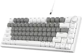 Ajazz Ak820 75% Tkl Mechaninė klaviatūra, Karšto Keitimo Jungikliai, Balta Šviesa