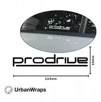 Urbanwraps Automobilio lipdukas ant stiklo Prodrive 115x19 baltas blizgus