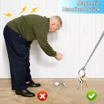 Teleskopinis magnetinis keltuvas, teleskopinis magnetas, nerūdijančio plieno magnetinis griebtuvas, teleskopinis magnetas varžtams, raktams, veržlėms, magnetinė apkrova iki 1,36 kg, 2 vnt.