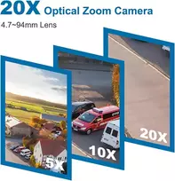 Anpviz 5mp Ptz Poe lauko stebėjimo kamera, Hd Poe lauko kamera, 20x optinis priartinimas, žmonių/automobilių aptikimas, automobilių sekimas, su mikrofonu, Ir naktinis matymas, judesio aptikimas, atspari oro sąlygoms, H.265 (u)