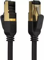 Cat 8 Ethernet kabelis 3m, 40Gbps, 2000 Mhz, Rj45, juodas