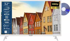 Telefunken Xf32sn550sd-w 32 colių televizorius/išmanusis televizorius (full hd, hdr, trigubas imtuvas, dvd grotuvas) - įskaitant 6 mėnesius hd+ [2023], baltas