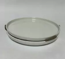 Baltos tradicinės porcelianinės Berdorf lėkštės 2 vnt. 20 cm