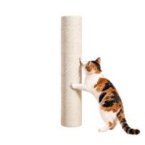 Trimmable Cats Scratching Pad with Adhesive Backing for Wall, Sofa, Door, or Flat Floor Easy Placement for Home Furniture Protector 50 smėlis