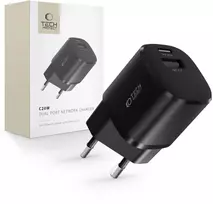 Tech-protect tinklinis įkroviklis usb-c type-c usb-a 20w telefonams iphone / galaxy