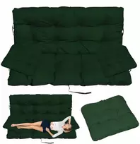 Superkissen24 Lauko sodo pagalvėlės, pririšamos prie sūpynių suoliuko 180x60x50 +2 Jaśki 45