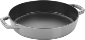 Staub keptuvė su dviem rankenomis, skirta indukcinei viryklei, iš ketaus, 1 vnt., grafito pilka, 20 cm