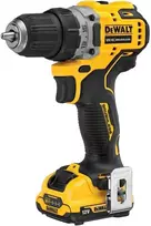 Dewalt Dcd701d2 12 V akumuliatorinis gręžtuvas (bešepetėlinis variklis, 15 sukimo momento lygių reguliavimas, 2 greičių pilnai metalinė pavarų dėžė, komplekte 2x 12v 2ah ličio jonų akumuliatoriai, įkroviklis, diržo spaustukas, T-stak dėžė)