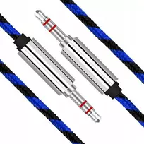 Interlook ilgas ir tvirtas 1,5 m aux mini jack 3,5 mm kabelis su pynimu