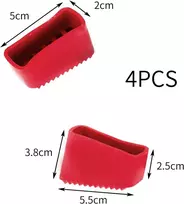 Briota 4 dalių 50 x 20 mm atsarginės kopėčių kojelės, guminės kopėčių kojelės, neslystančios kopėčių kojelės, guminės kopėčių kojelės, universalūs kopėčių kojelių dangteliai namų meistrams