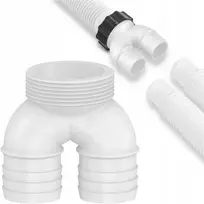 Bestway Skirstytuvas T-jungtis Adapteris Jungtis Baseino vamzdžiams 38mm su 60mm sriegiu x 38mm