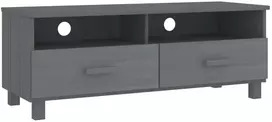TV staliukas Televizoriaus spintelė HAMAR, tamsiai pilka, 106x40x40cm, pušis