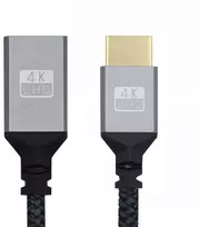 Hdmi prailgintuvas 4k 60hz 3d Hdtv 0.15m M/f metalinis