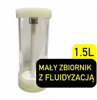 Mažas fluidizacijos rezervuaras, talpa milteliniams dažams