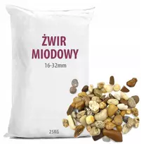Sodo žvyras Miodowy 16-32mm akmenys 25kg