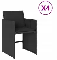 Vinci 4x Sodo kėdė fotelis rattan terasa balkonas sodas