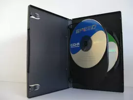 Vinilinė plokštelė Dvd dėžutės x3 diskams, 14 mm, standartinės, juodos, 20 vnt.