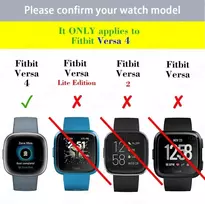 [2 pakuotė] dėklas, skirtas fitbit versa 4 / sense 2 ekrano apsaugai, pilnai apsaugantis buferis, minkšti tpu priedai - [skaidrus+permatomas]