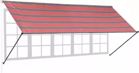 Balkono markizė 400 cm teleskopinė atraminė terasa skėtis pergola 4m