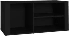Spintelė batams, juodos spalvos, 100x35x45cm, apdirbta mediena