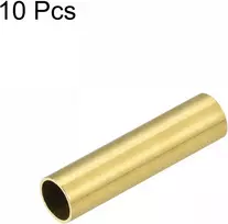 Sourcing map žalvarinis vamzdelis 7,5 mm išorinis skersmuo 0,5 mm sienelės storis 30 mm ilgio vamzdis "pasidaryk pats", 10 vnt.