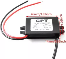 Geieold automobilinis Dc 12v į 5v 3a įtampos keitiklis su paprastais Usb adapterio kištukais telefonams ir audio įrangai automobilyje įkrauti