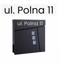 Adreso lipdukas pašto dėžutei laiškams, namo numeris, 25 cm