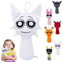 Sprunki pliušinis žaislas, 20 cm / 7.87 colio Sprunki minkštas žaislas, Sprunki Wenda pliušinis žaislas, Sprunki pliušiniai žaislai berniukams mergaitėms ir Sprunki gerbėjams gimtadienio dovana, dovanos klasiokams