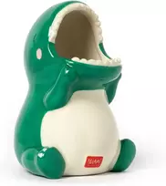 Legami - keramikinė rašiklių laikiklis, desk friends, 12 x 9.7 cm, dinozaurų tema, rankų darbo dažymas