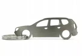 Dedra Nerūdijančio plieno raktų pakabukas Dacia Duster