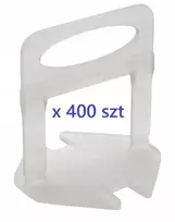 Klipai/laikikliai plytelių niveliavimo sistemai, 1 mm - 400 vnt.