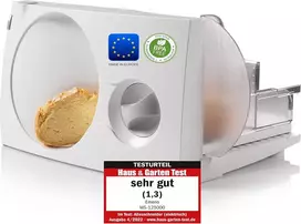 Emerio universalus pjaustyklė, pagaminta Es, Ms-125000, nerūdijančio plieno ašmenų blokas pagamintas Vokietijoje, reguliuojamas 0-17 mm, be Bpa, sulankstoma, taupanti vietą, su apsauginiu jungikliu, Eco 100 W