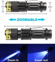 Darkbeam Uv žibintuvėlis 365nm šviesos Woodsche lempa juoda šviesa ultravioletinis Led mini rankinės detektorius šunų šlapimo naminių gyvūnėlių dėmėms 370nm klastočių atpažinimo dervos kietinimui